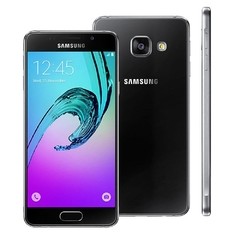 Smartphone Samsung Galaxy A3 2016 A310M/DS preto 16GB, Dual Chip, 4G, Tela 4.7", Android 6.0, Câmera 13MP e Processador Quad Core 1.5GHz