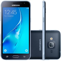 Smartphone Samsung Galaxy J3 SM-J320M/DS Dual Chip Android 5.1 PRETOTela 5'' 8GB 4G Wi-Fi Câmera 8MP