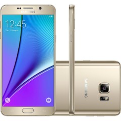 Smartphone Samsung Galaxy Note 5 SM-N920G Dourado com 32GB, Tela de 5.7'', Câmera 16MP, 4G, Android 5.1 e Processador Octa-Core