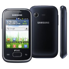 Smartphone Samsung Galaxy Pocket Plus Duos Preto GT-S5303 com Dual Chip, Android 4.0, Wi-Fi, 3G, GPS, Câmera 2MP, FM, MP3 e Bluetooth - comprar online