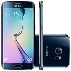 Smartphone Samsung Galaxy S6 Edge Preto 64GB Android 5.0 4G Super Amoled 5,1" Wi Fi 16MP
