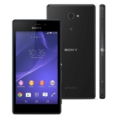 Smartphone Sony Xperia M2 Aqua Preto D2403 Android 4.4, cam 8 mp quad-core 1.2 ghz - comprar online