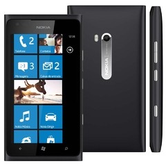 Nokia Lumia 900 Preto com Windows Phone, Câmera 8MP, Internet Explorer 9, 3G, Wi-Fi, Bluetooth, Pacote Office e Fone de Ouvido - comprar online