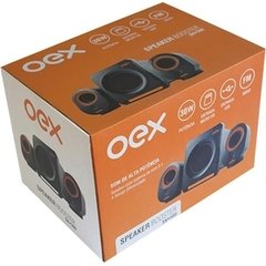 Caixa de Som Oex Sk-500 Speakers Booster Preto 30W USB, Cartão SD, P2 - comprar online