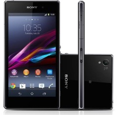 Smartphone Sony Xperia Z1 C6943 - Preto, Android 4.2, Quad Core 2.2GHz, Full HD 5´, 16GB, Câm 20.7MP, WIFI, 4G