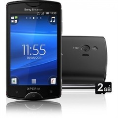 Smartphone Sony Ericsson Xperia Mini ST15A / Android 2.3 / 5MP / Bluetooth / Wi-Fi / 3G / Preto