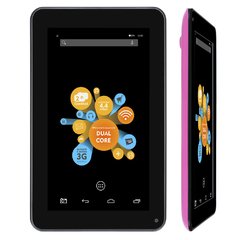 Tablet DL I-Style Com Tela De 7", 4GB, Câmera, Wi-Fi, Entrada Para Cartão De Memória, Suporte À Modem 3G E Android 4.1 rosa