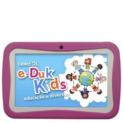 Tablet DL Eduk Kids PED-K71BAZ Com Tela De 7", 4GB, Câmera, Wi-Fi, Suporte À Modem 3G E Android 4.1 rosa