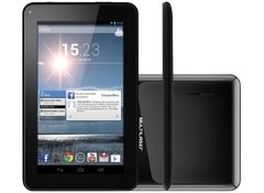 Tablet Multilaser NB116 M7 S Dual Core com Tela 7", 8GB, Câmera Frontal 1.3MP, Wi-Fi, Suporte à Modem 3G e Android 4.2 preto