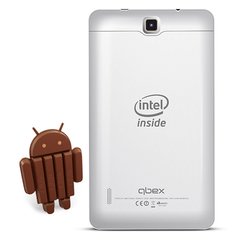 Tablet Qbex Intel M721s 7" Branco, 3G + Wi-Fi, Android 4.4, Câm 2Mp, 4Gb - comprar online