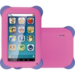 Tablet Kid Pad Quad Core Android 4.4 Wi-Fi 7 8GB Rosa - Multilaser na internet