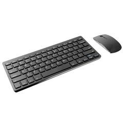 Teclado e Mouse Multilaser Sem Fio Mini Slim 24Ghz USB TC158 - Preto