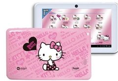 Tablet DL Hello Kitty Branco com Tela 7", 4GB, Wi-Fi, 2 Câmeras Integradas, Suporte à Modem 3G, Android 4.4, Processador Dual Core e Bolsa Protetora - comprar online