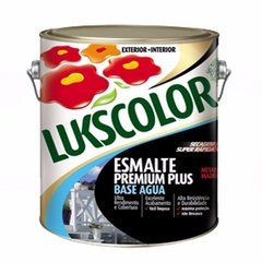 Tinta Esmalte cinza mediano Base Água Lukscolor 3,6l - 9 unidades