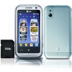 CELULAR LG Arena KM900 Quad-Band toque de telefone celular de tela com câmera de 5MP, Bluetooth, navegação GPS e Wi-Fi