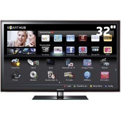 TV 32" LED Samsung Série D5500 UN32D5500 Full HD c/ Smart TV, Entradas HDMI e USB e Conversor Digital
