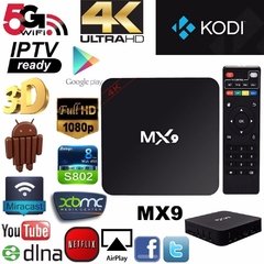 Tv Box Mx9-4k Android Transforma TV para Smart TV na internet
