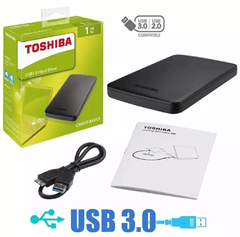 HD Externo Toshiba Canvio Connect Hdtc710xk3a1 Preto 1Tb