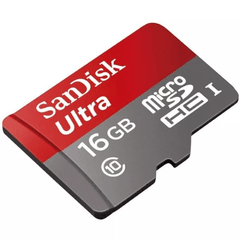Cartão de Memória Sandisk Sdsdquan-016G-G4a 16Gb Classe 10 Para Android + Adaptador SD