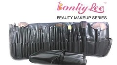 Kit de pinceis para maquiagem 24 peças preto BM-024