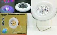 Luminária de mesa com globo de luzes giratóri LY-906