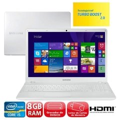 Notebook Samsung Ativ Book 2 270E5g-Kd2 Branco Intel® Core(TM) i5-3210M, 8Gb, HD 1Tb, LED 15.6" W8.1