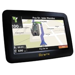 Navegador GPS Dynamic Super Slim 430 com Tela 4,3" Touch Screen e Orientação por Voz - Preto