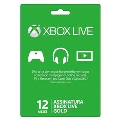 Cartão Xbox Live Gold - Licença Para 12 Meses - Edição Comemorativa