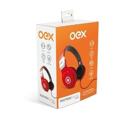 Fone de Ouvido Oex Headphone Groove Vermelho Hp102 - comprar online