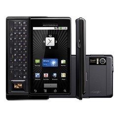 Celular Motorola Milestone A853 Preto, Android 2.0, Tela de 3,7" Touch, Teclado Qwerty, 3G, Wi-Fi, GPS, Câmera 5.0MP