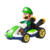 Hot Wheels 1:64 Mario Kart Vehicle 4-Pack - Dry Bones (Standard Kart), Donkey Kong (Sports Coupe), Luigi (Standard Kart), Mario (Badwagon) - hadriatica