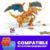 MEGA Pokémon Action Figure Building Toys Set, Charizard With 222 Pieces, 1 Poseable Character, 4 Inches Tall - comprar online