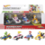 Imagen de Hot Wheels 1:64 Mario Kart Vehicle 4-Pack - Yoshi (Mach-8), Princess Peach (Sports Coupe), Mario (Sneeker), Orange Shy Guy (Standard Kraft)
