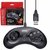 Sega Genesis - Control USB para Sega Genesis Mini, PC, Mac, Steam, RetroPie, Raspberry Pi (8 botones) BLACK