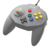 Retro-Bit Tribute 64 Wired N64 Controller for Nintendo 64 - Original Port - Classic Grey - tienda online