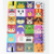 Animal Crossing Character Icon Grid - A5 Wiro Notebook Journal - 6.25" x 8.25" Hardback Notebook with 90 Lined Pages for Office & Home - comprar online