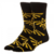 Nintendo Zelda Large All over Print Crew Socks, Black, Sock 10-13 Shoe 8-12 (Medias)