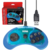Sega Genesis - Control USB para Sega Genesis Mini, PC, Mac, Steam, RetroPie, Raspberry Pi (6 botones) CLEAR BLUE