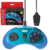 Sega Genesis - Control Arcade ORIGINAL PORT para Sega Genesis (6 botones) CLEAR BLUE