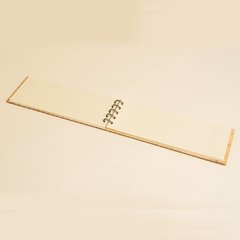 Cuaderno tapa de madera 74x210mm - comprar online
