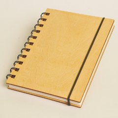 Cuaderno tapa de madera A6 - (148x105mm)