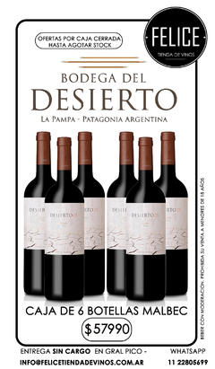 Desierto 25 Malbec Bodega Del Desierto