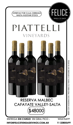 PIATTELLI RESERVA MALBEC CAFAYATE VALLEY-SALTA - comprar online