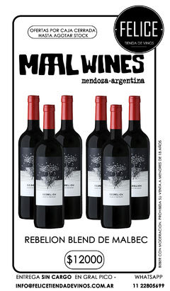 REBELION BLEND DE MALBEC MAAL WINES