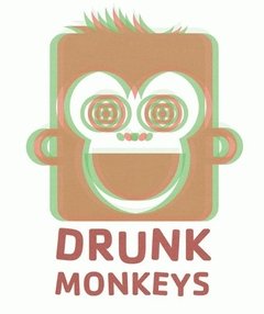 Playera Camiseta Mono Borracho Drunk Monkeys Bebedor - comprar en línea