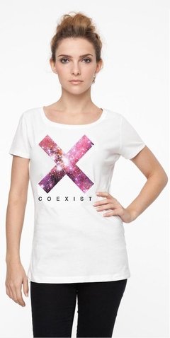 camiseta jinx, x, blanca