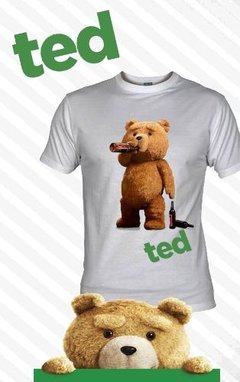Playera Oso Ted 1, 2 Logo Pelicula Peluche Borracho Tomando - comprar en línea