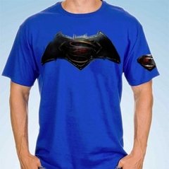 Playera Superman Batman Logo Down Of Justice Combinado Pelic en internet