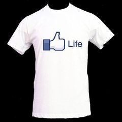 Playera Facebook Life Vida Facebook Like A La Moda!!! en internet