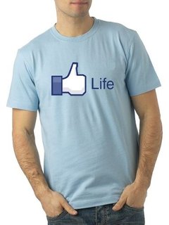 Playera Facebook Life Vida Facebook Like A La Moda!!! - comprar en línea